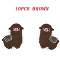 10pcs brown