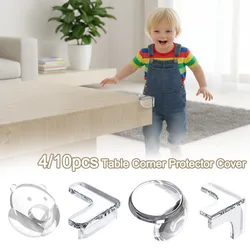 Protectores de esquinas de silicona transparente para mesas