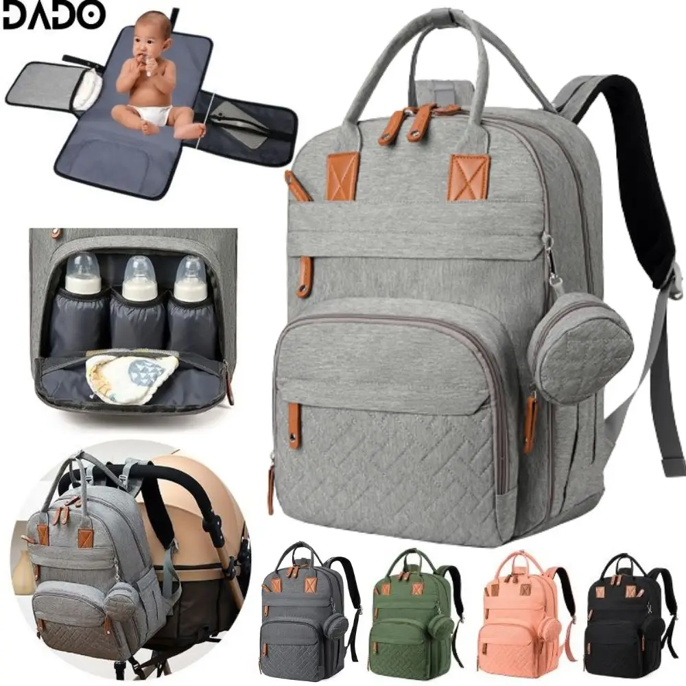 Bolsa de pañales de viaje impermeable con cambiador