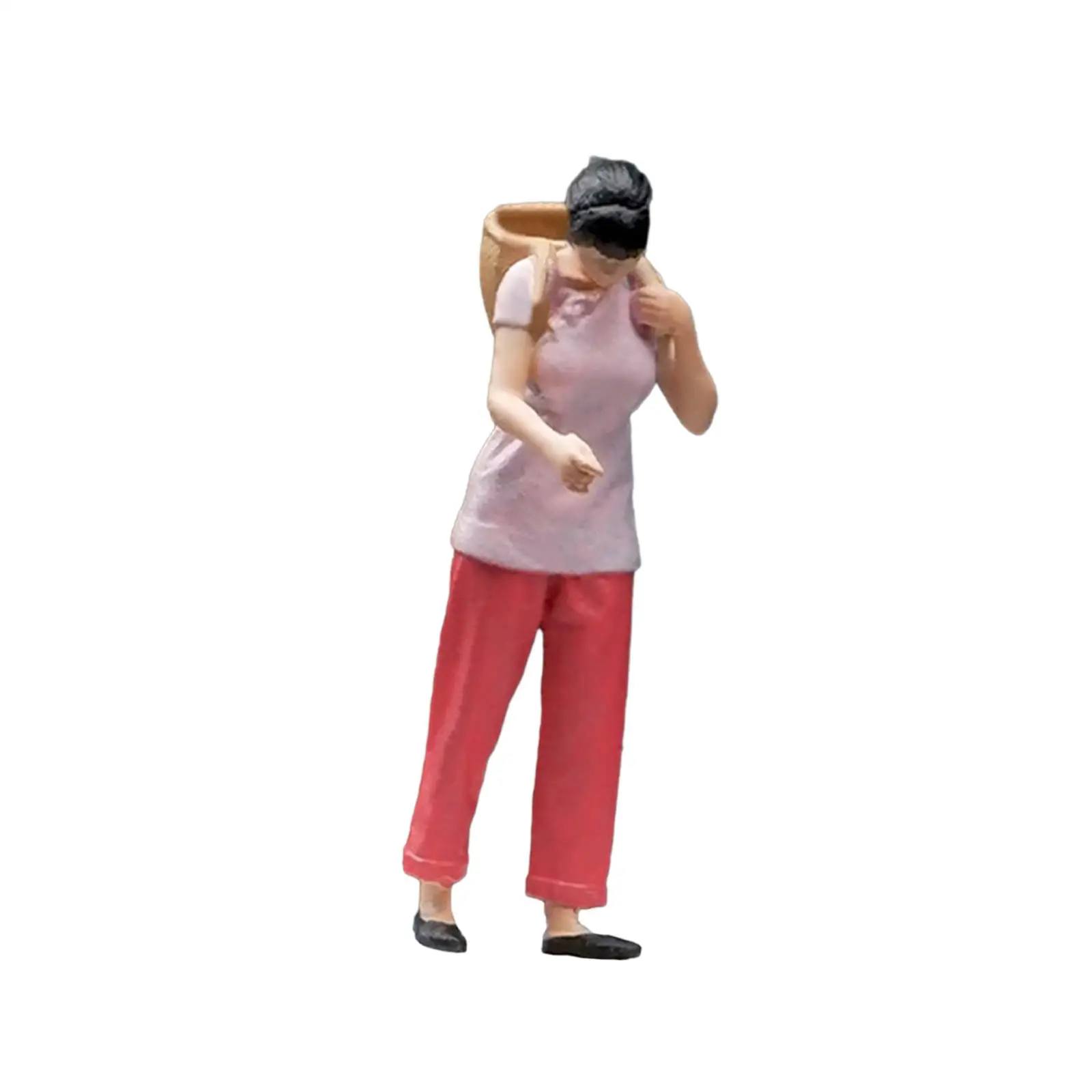 1/64 People Figures Resin for Photography Props Scenery Landscape Decoration