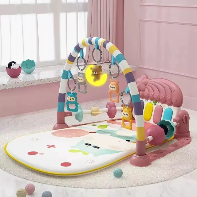 Gimnasio musical para bebés con piano y estera de actividades - imagen 5