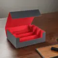 Black Lined In Red