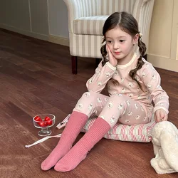 Pijama infantil de otoño en lana suave con dibujos para casa