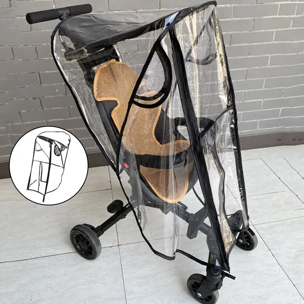 Protector para cochecito de bebé todo clima, lluvia y viento - imagen 3
