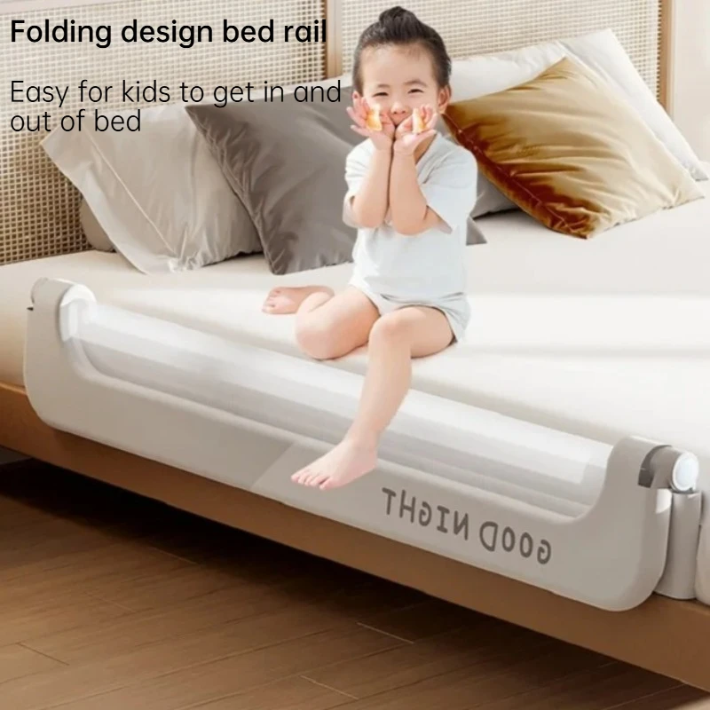 IMBABY Barandilla de Seguridad Plegable Ajustable para Cama de Niños - imagen 2