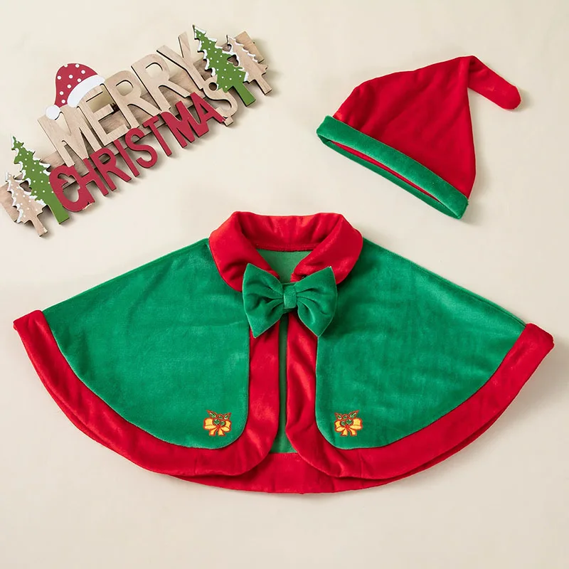 Conjunto de 2 piezas de ropa para niña pequeña, abrigos de lana con bonito lazo de dibujos animados coreanos, artículos para recién nacidos, chaqueta para niño B271 - imagen 3