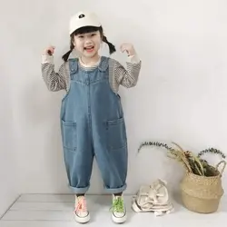 Mono vaquero denim con tirantes para niña – Primavera/Otoño