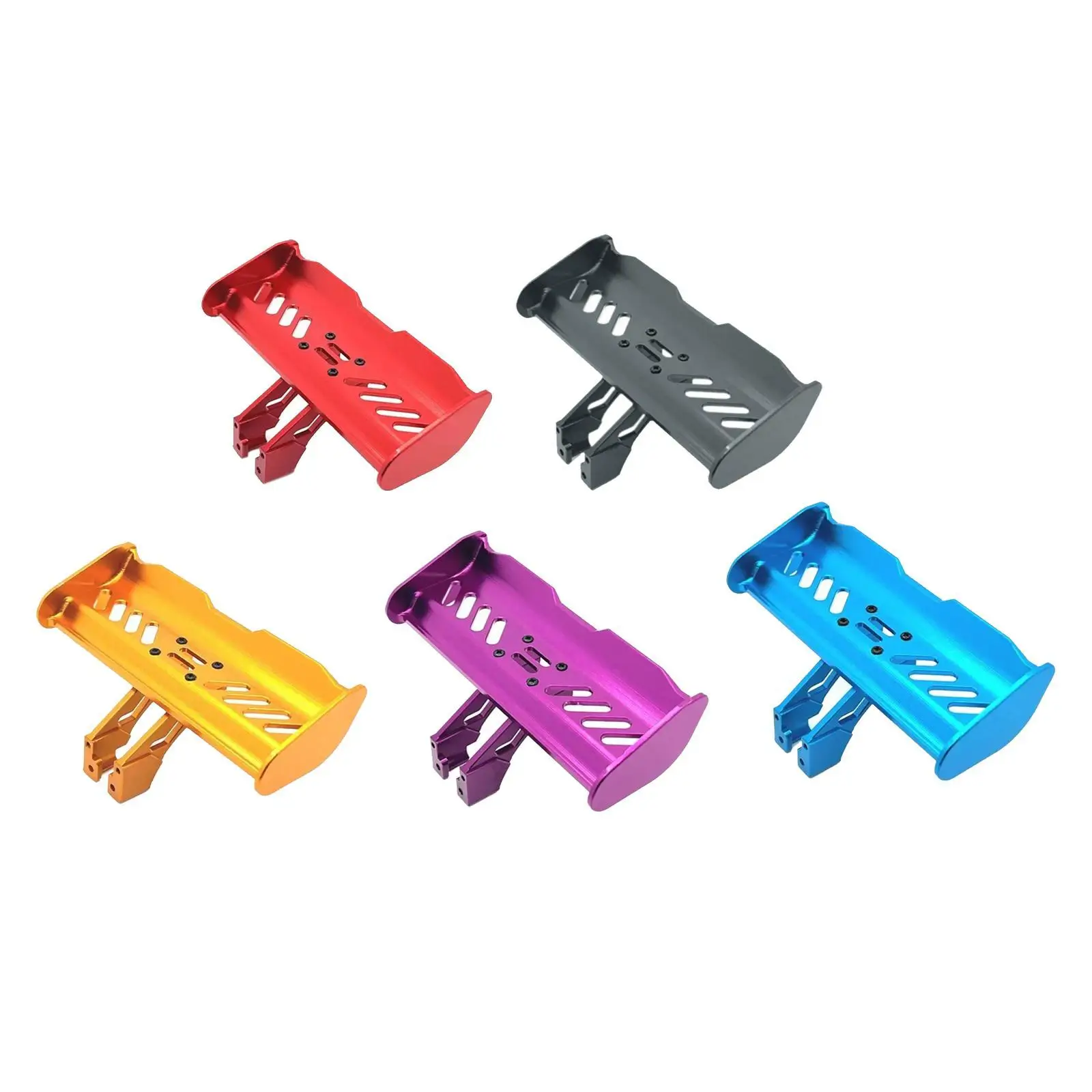 RC Tail Wing Modified Tail Wing Bracket Effective RC Rear Spoiler Wing 1/14 1/12 Aluminum Tail Wing for 124017 124008 Am-x12