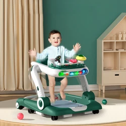 Andador antivuelco multifunción para bebé con música y ajustable