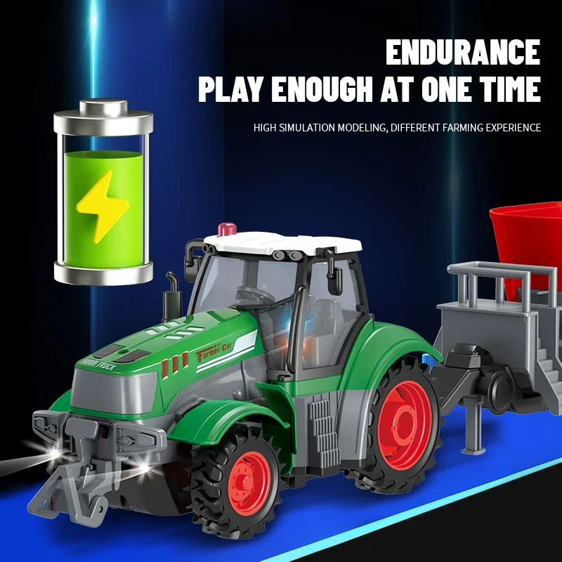 Tractor agrícola de control remoto RC 1/24 para niños - imagen 4