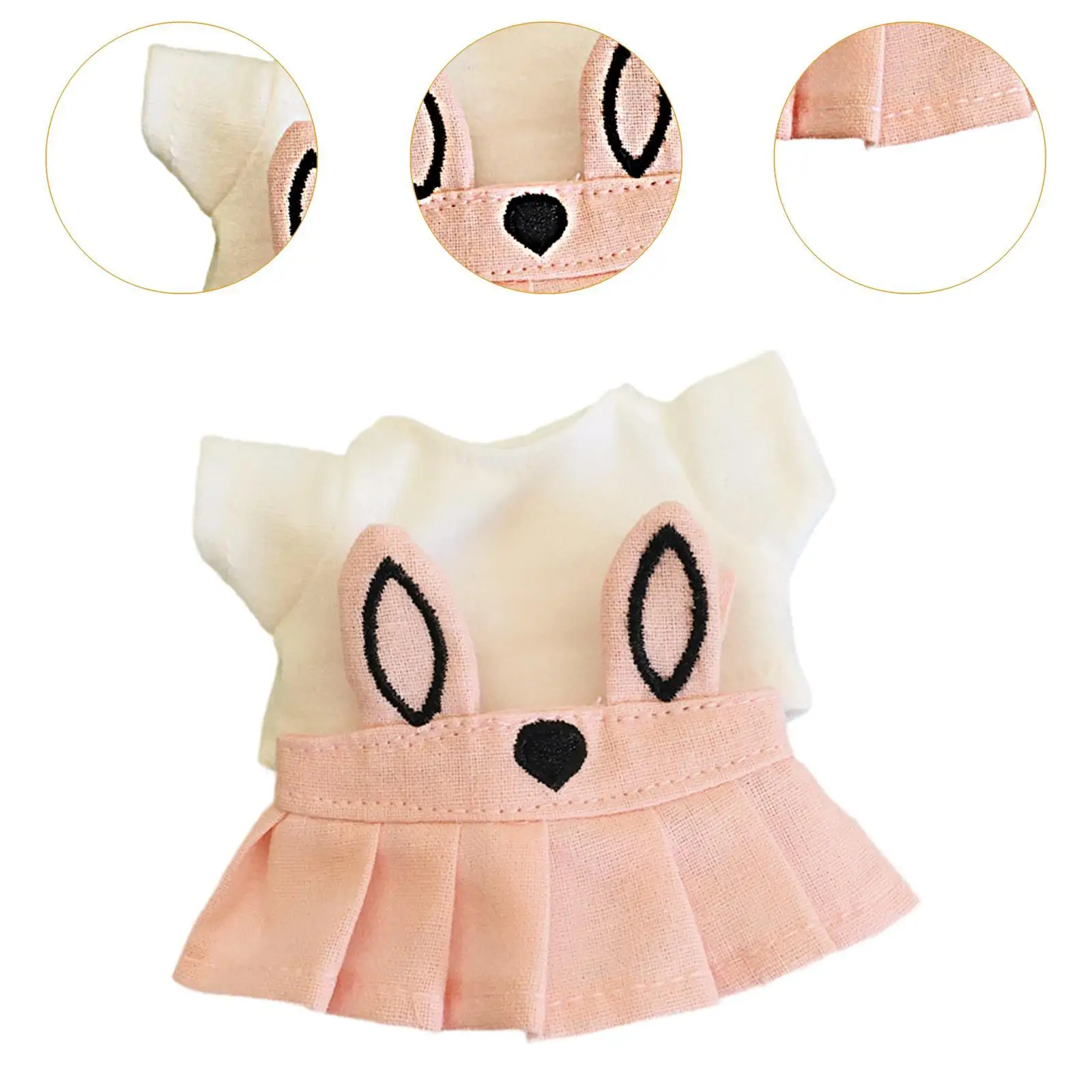 Cute Figure Top with Dress Clothing Fashion Costumes Dress up for 5.91inch