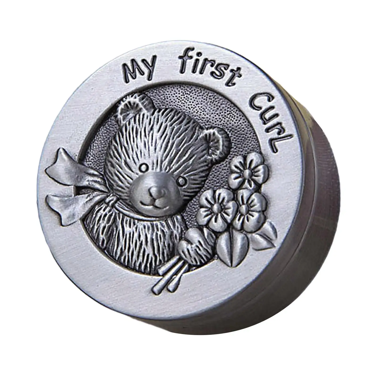 Baby Collections Box Metal Memorial Organizer Container Holder Metal Kids Keepsake Organizer for Childhood Nusery Decor Souvenir