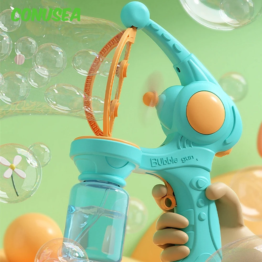 Máquina de burbujas eléctrica para niños y niñas – Juego al aire libre - imagen 4