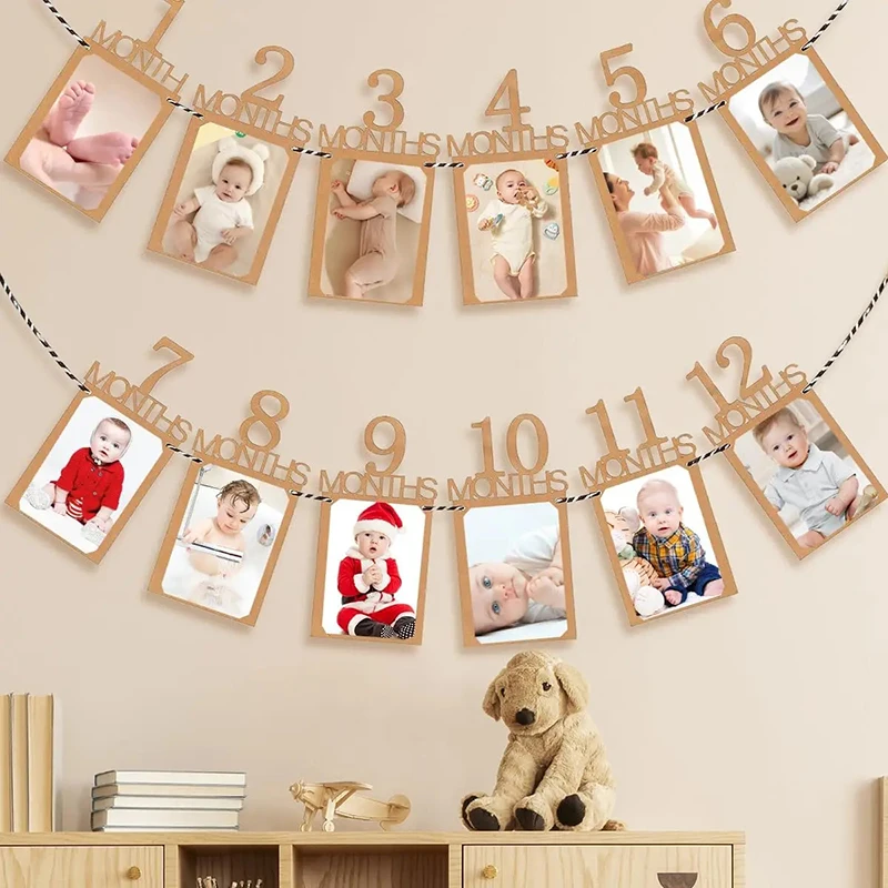 Guirnalda crecimiento bebé – Registro fotográfico primer año - imagen 2