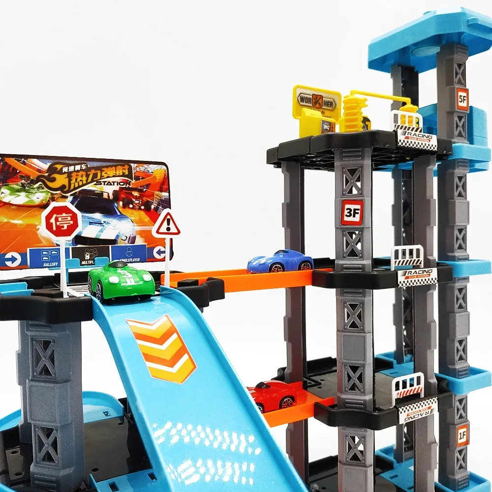 Set juguete pista garaje educativo con ascensor y rampa para ninos - imagen 4