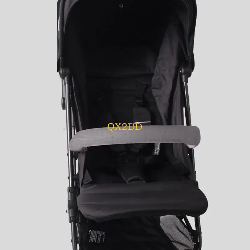 QX2D Protector riel para carro infantil, transpirable, fácil limpiar, diseño, funda para cinturón hombro - imagen 2