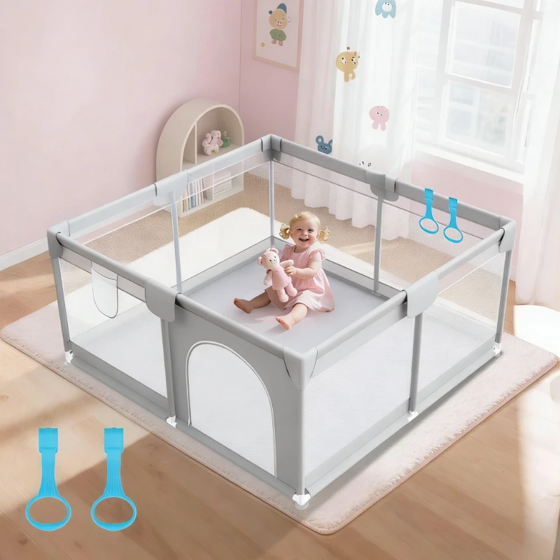 IMBABY Corralito anticaídas para bebé con barrera de seguridad - imagen 3