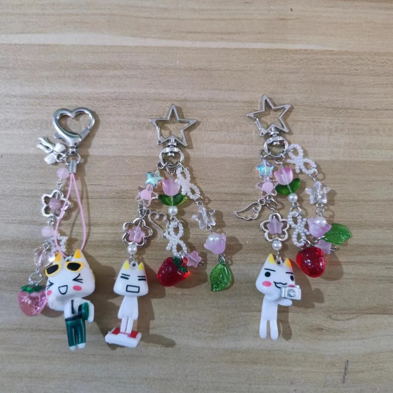 Toro Inoue llavero de teléfono artesanal estilo Kawaii Y2K regalo
