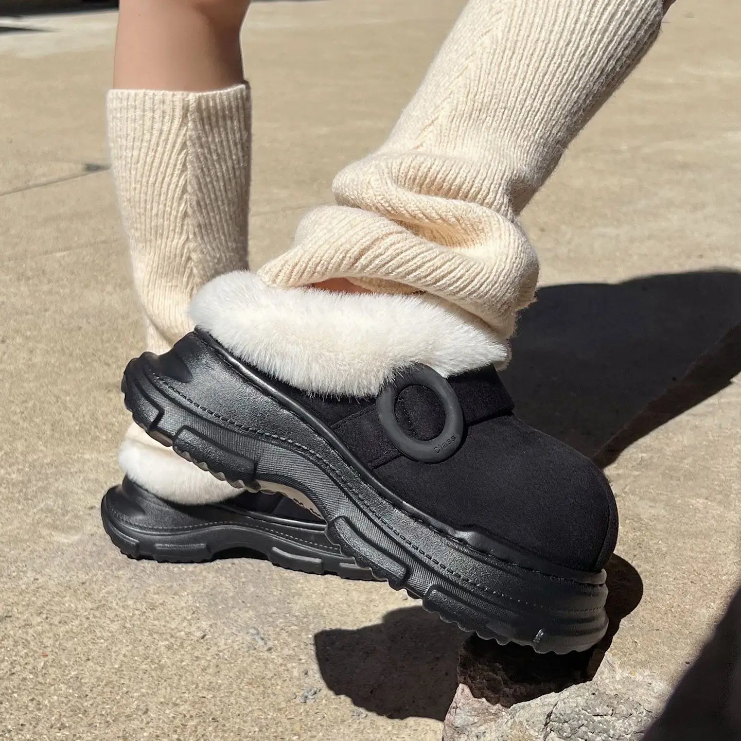 Nuevas zapatillas cálidas para mujer, botas de nieve de suela gruesa antideslizantes para interior del hogar, invierno 2025, se pueden usar al aire libre - imagen 5