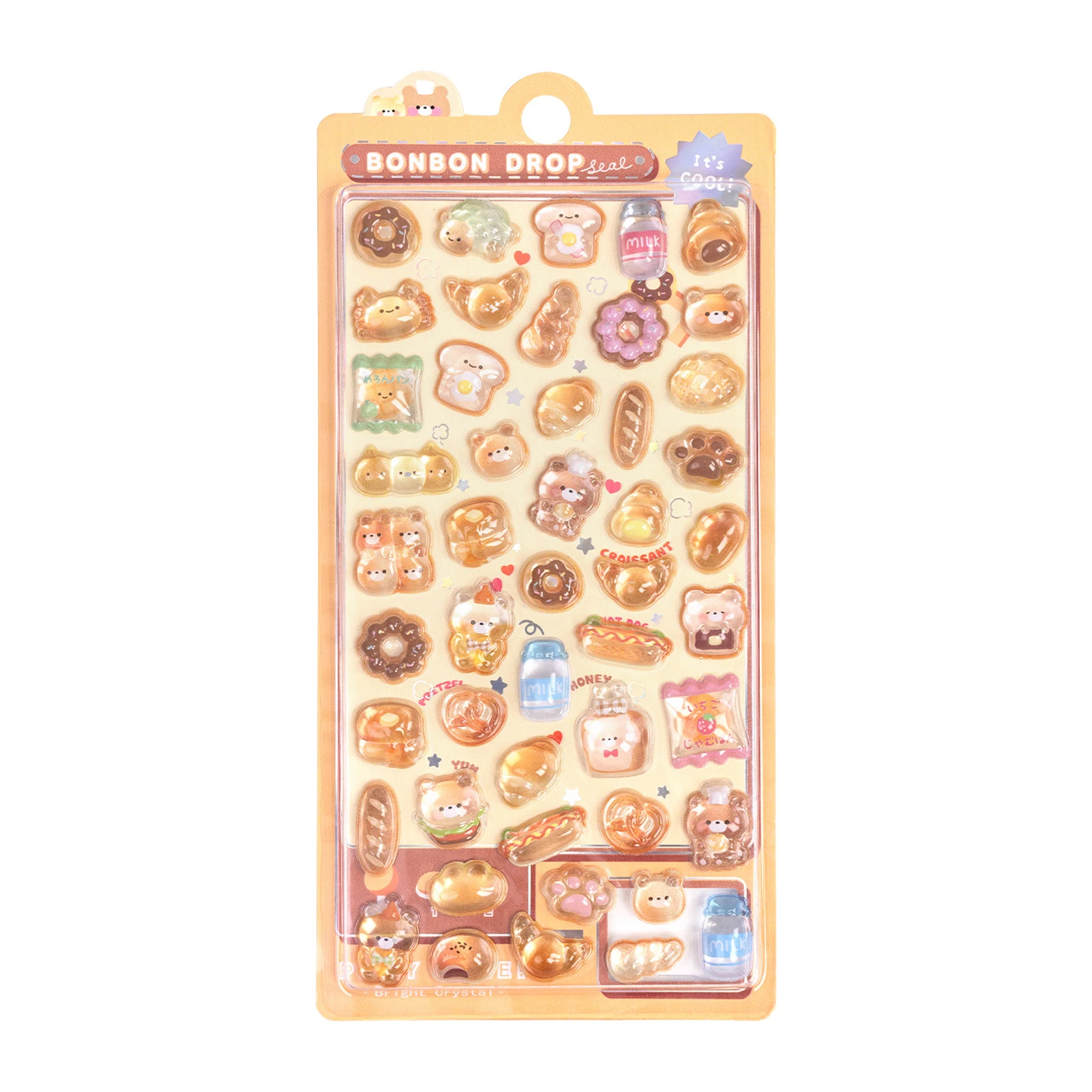 Pegatinas de animales de dibujos animados en 3D, pegatinas en relieve para decoración de funda de teléfono, suministros para álbum de recortes, pegatinas impermeables de dibujos animados - imagen 4