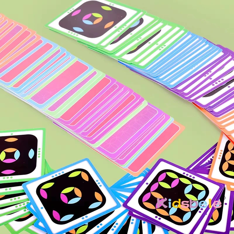 Juego de escritorio giratorio lógico temprano para niños, juguete rompecabezas con tarjetas, juego de rompecabezas giratorio para aliviar el estrés, juguetes de aprendizaje Montessori - imagen 5