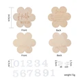 2Pc Wooden Flower