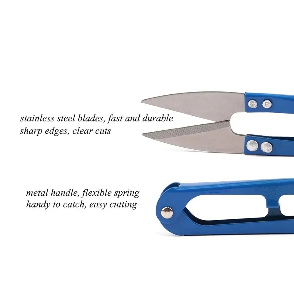 Cortador para hilo en forma de U, 1 Uds., tijeras de costura, hilos de hilo, manualidades de tela, tijeras de costura, suministros de costura DIY - imagen 2