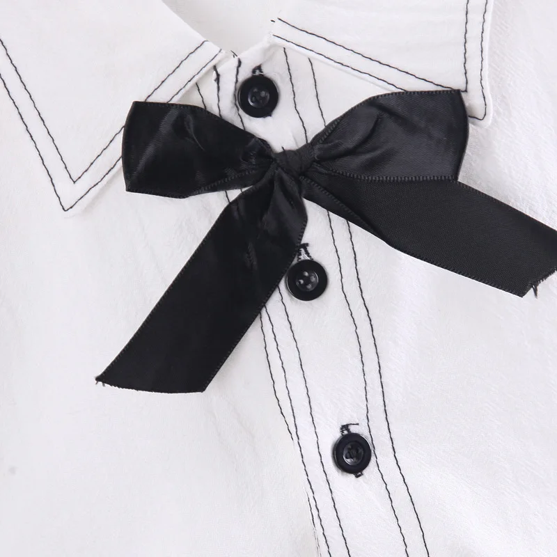 Nueva ropa de verano para niñas, traje, camisa para niños, pantalones cortos, 2 unids/set, ropa para niños, disfraz informal de moda para niños, chándales infantiles - imagen 4