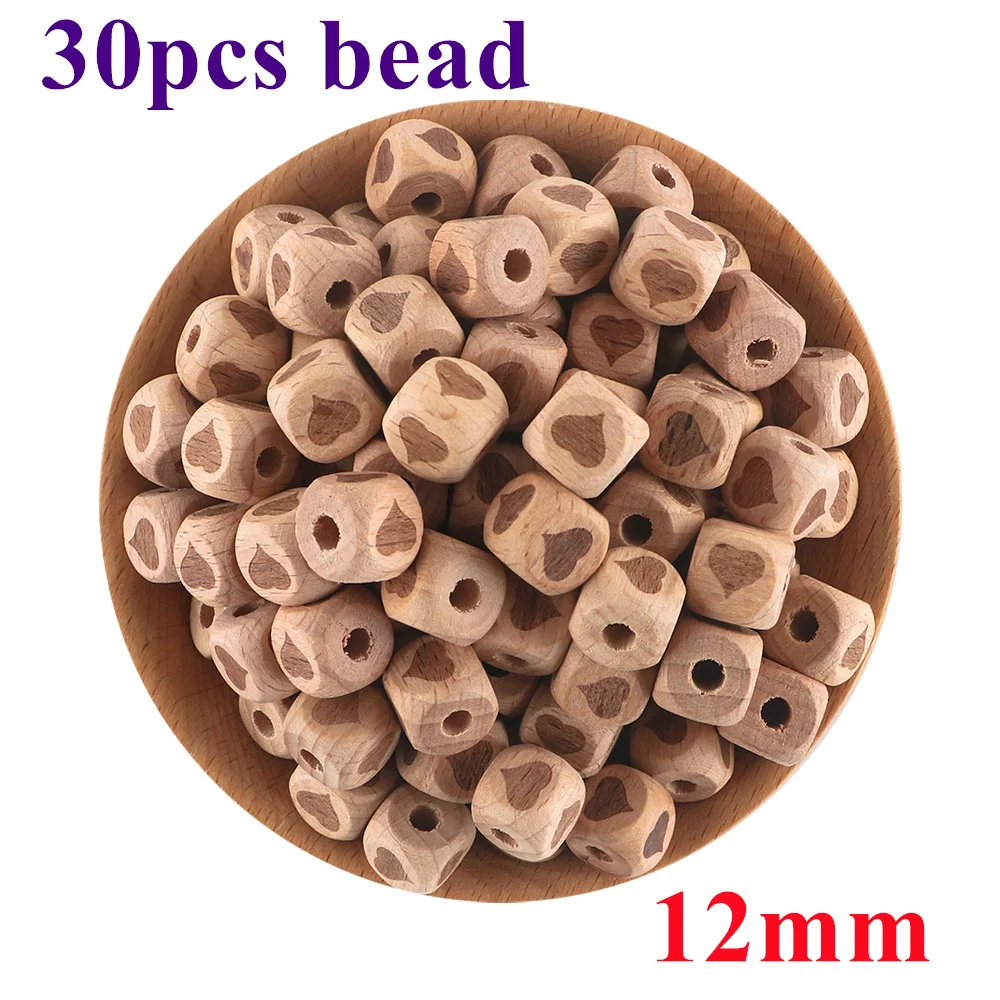 30pcs heart bead