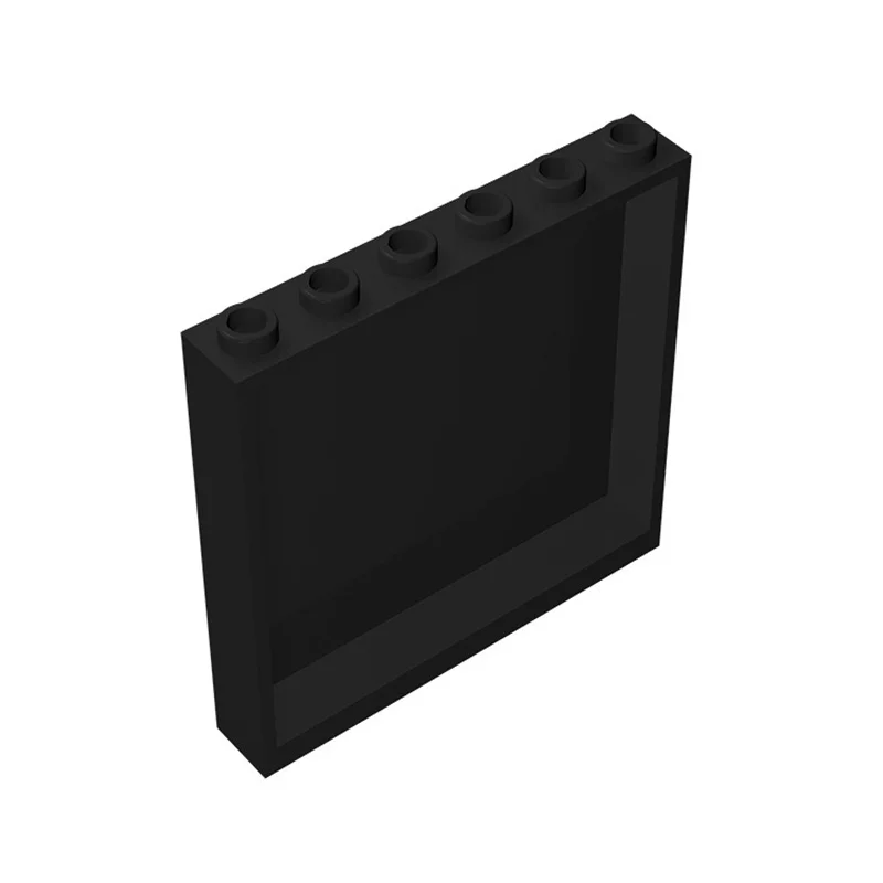 20 piezas ladrillos MOC 1x6x5 ventana casas de vidrio elemento de pared 59349 compatible con paneles de bloques de construcción ensambla accesorios 3754 - imagen 3