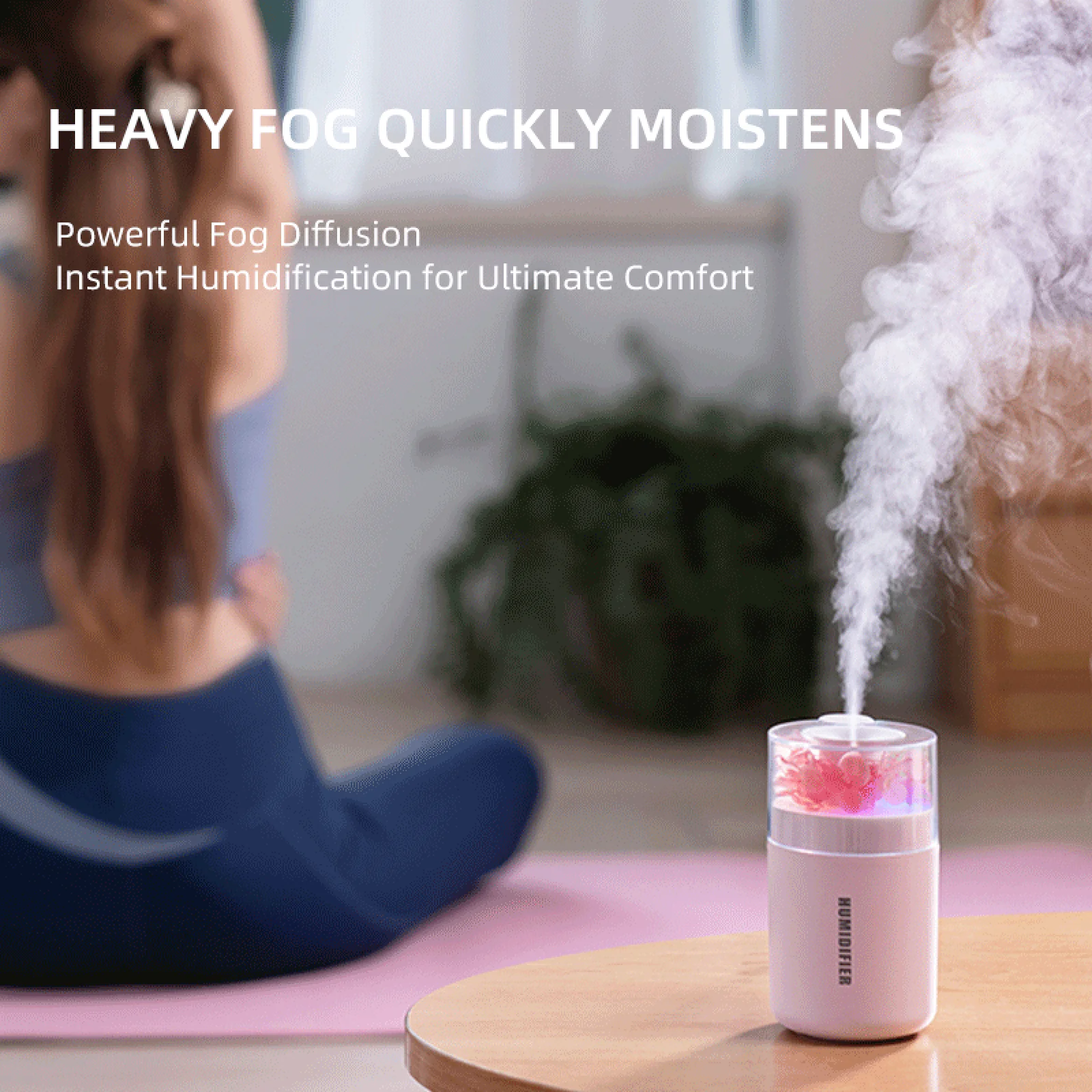 Nuevo Mini humidificador de aire de 180ML, difusor de Aroma USB, purificador de aceites esenciales, generador de niebla de aromaterapia, luces de colores para el hogar del coche - imagen 5