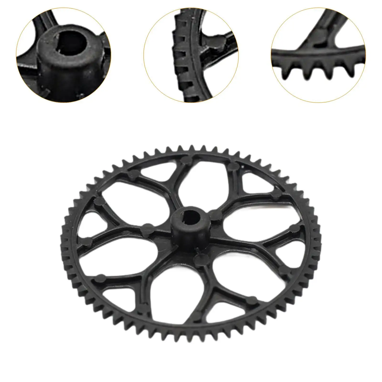 2 Pieces RC Helicopter Gears Set Upgrade Part Lightweight Sturdy DIY Parts RC Car Kits for Wltoys K170 XK Aircraft