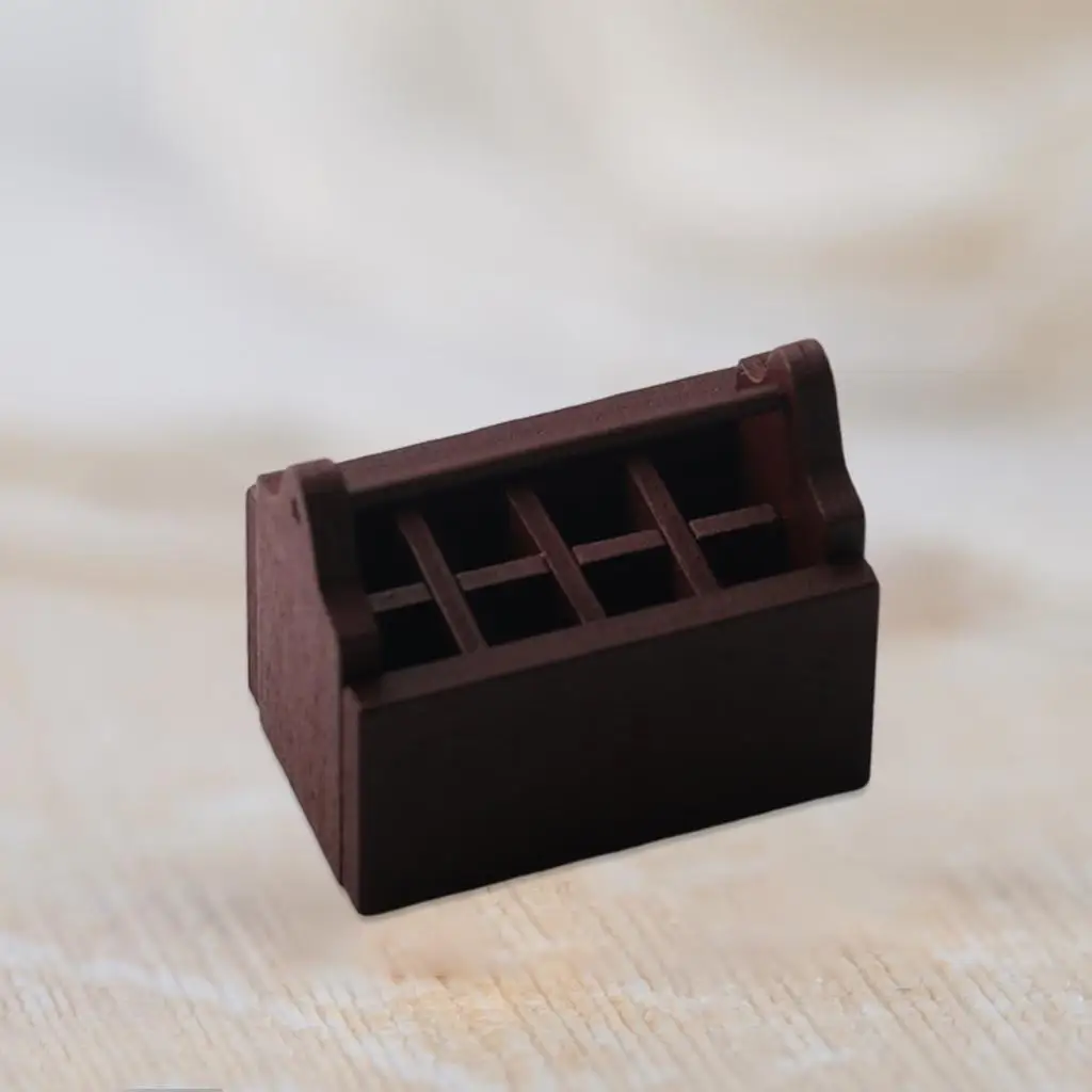 2xHandmade Wood Toolbox Crate for 1:12 Dollhouse & 1:6 Doll Life Scene Decor
