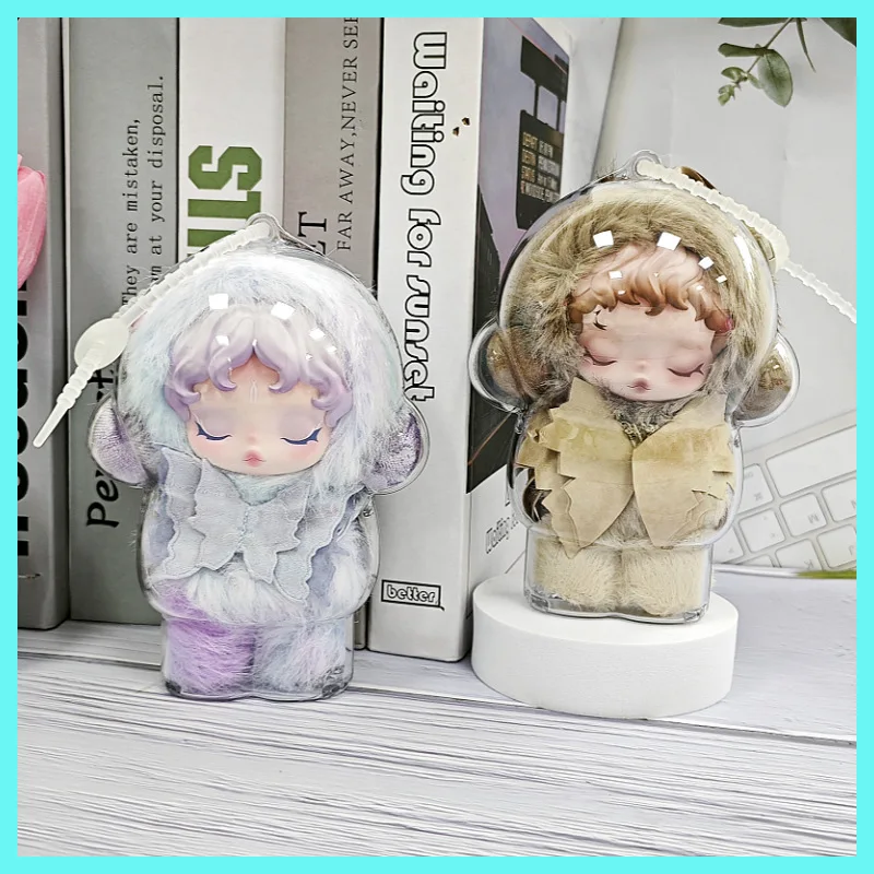 1/3 Uds. Para calavera Panda cubierta protectora transparente muñeco de peluche estuche de exposición caja organizadora portátil para Skullpanda estuche regalo de Navidad - imagen 4