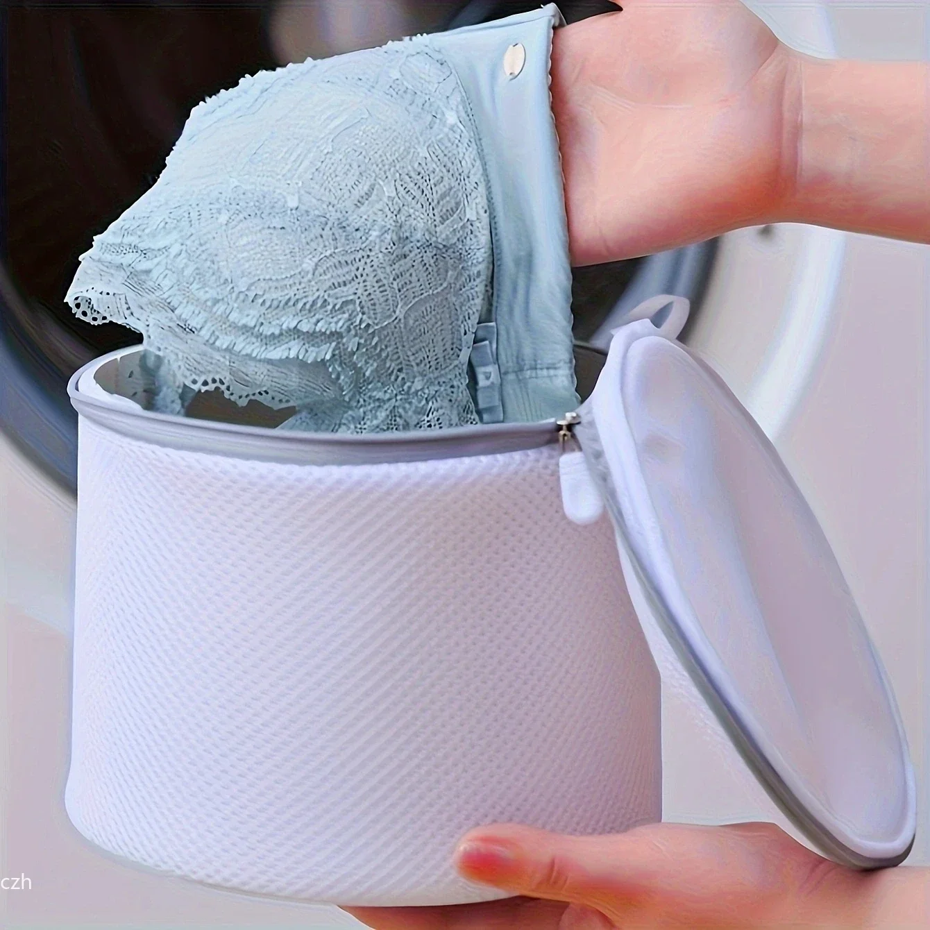 Versátil lencería lavado malla ropa ropa interior organizador bolsa de lavado zapatos, calcetines y sujetadores con cierre de cremallera, bolsa de lavandería - imagen 2