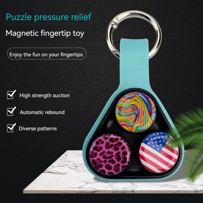 Nueva serie de Spinner de mano, juguete magnético elástico, juguetes coloridos de descompresión para adultos y niños, regalos de navidad - imagen 3