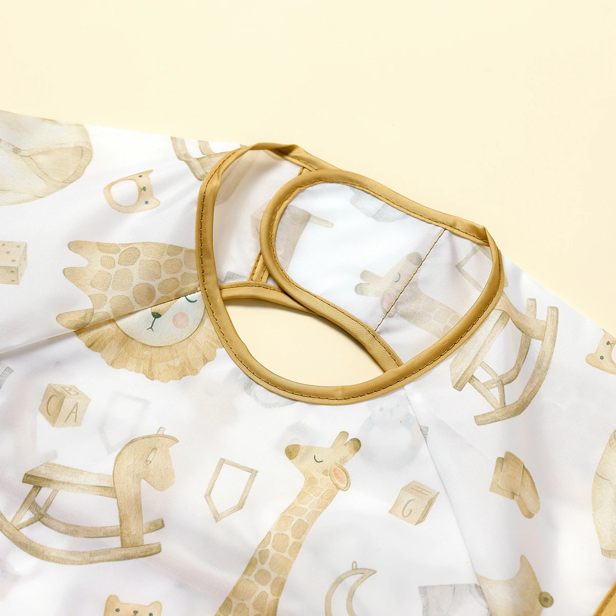 Baberos para comer Elinfant, paño para eructar fácil de limpiar, Baberos para comer sin lavado, delantal simulado para niños y niñas, accesorios de comida para bebés - imagen 3