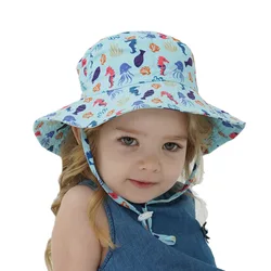Sombrero solar de algodón suave para niños - Ajustable y transpirable