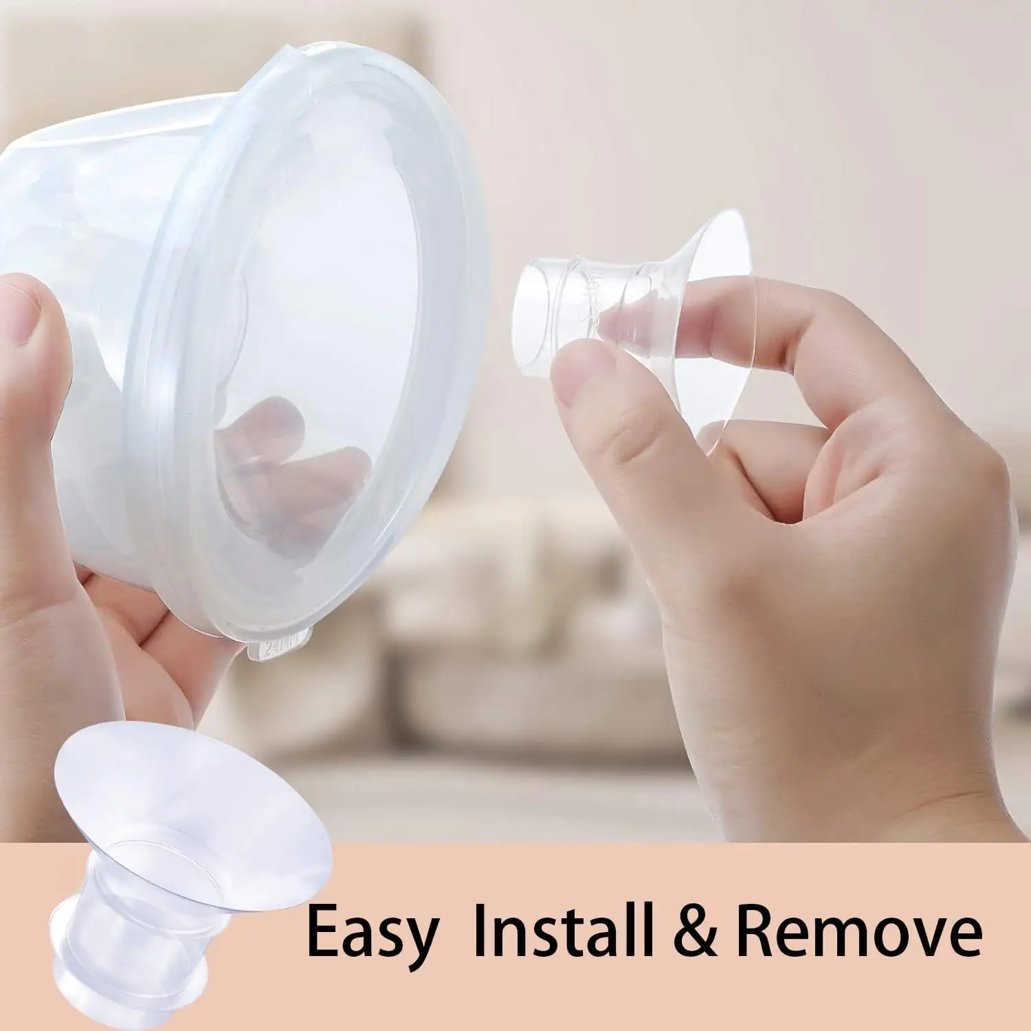 Insertos de brida 13/15/17/19/21 mm compatibles con Momcozy S12/S12pro/S9/S9 pro, para TSRETE/Spectra/Medela 24 Shield/Flanges - imagen 3