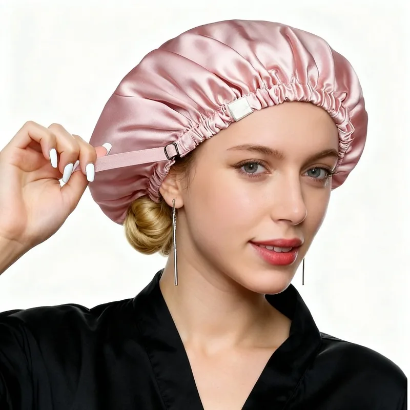 Gorro de seda de morera para niños – Protector capilar ajustable - imagen 5