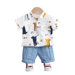 Conjunto verano infantil con camiseta estampada y pantalones cortos