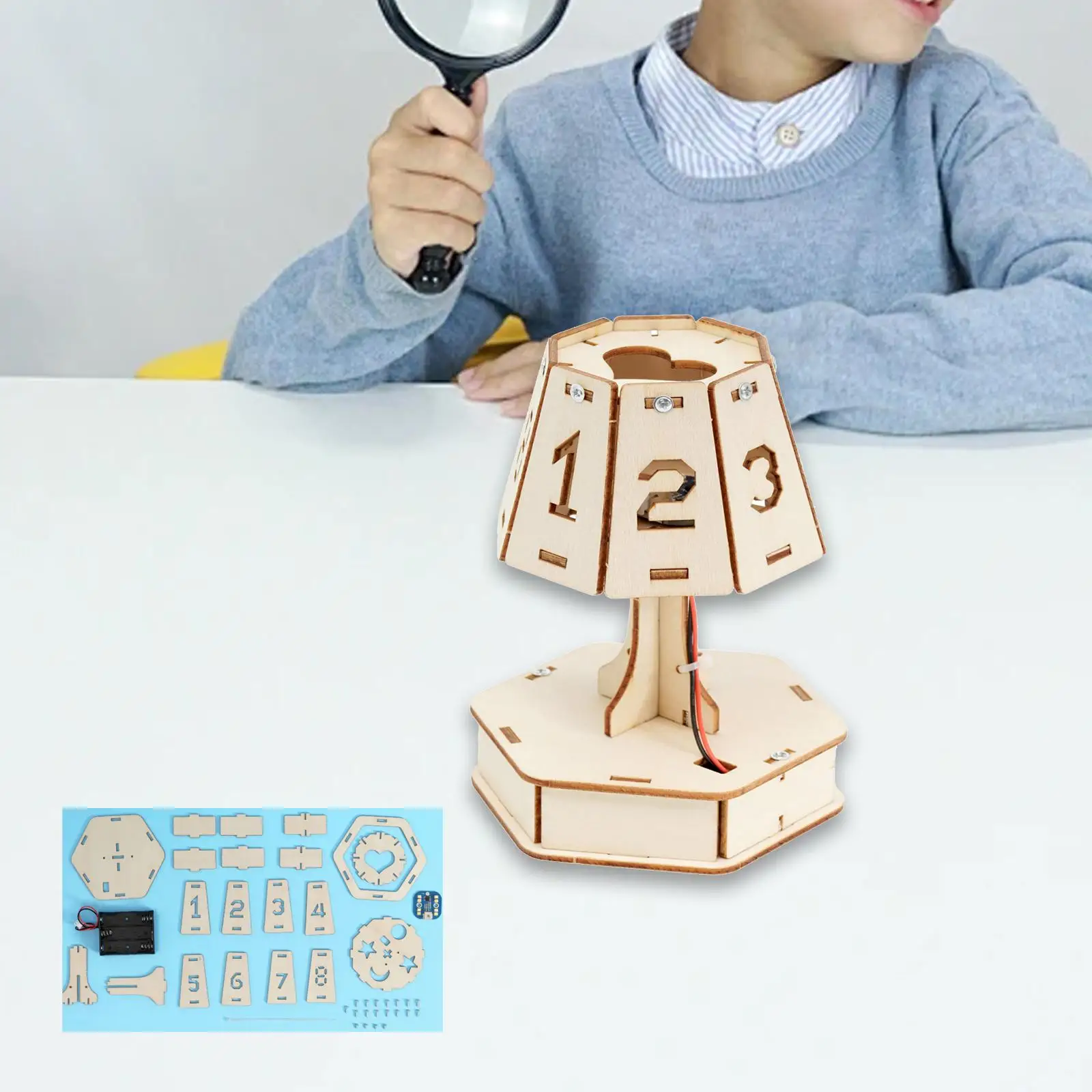 Intelligent Voice Table Lamp Game DIY Assembled DIY Science Experiments Set