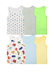 Conjunto bebé verano con chaleco acanalado y culote de algodón