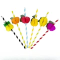 Paper straw fruit