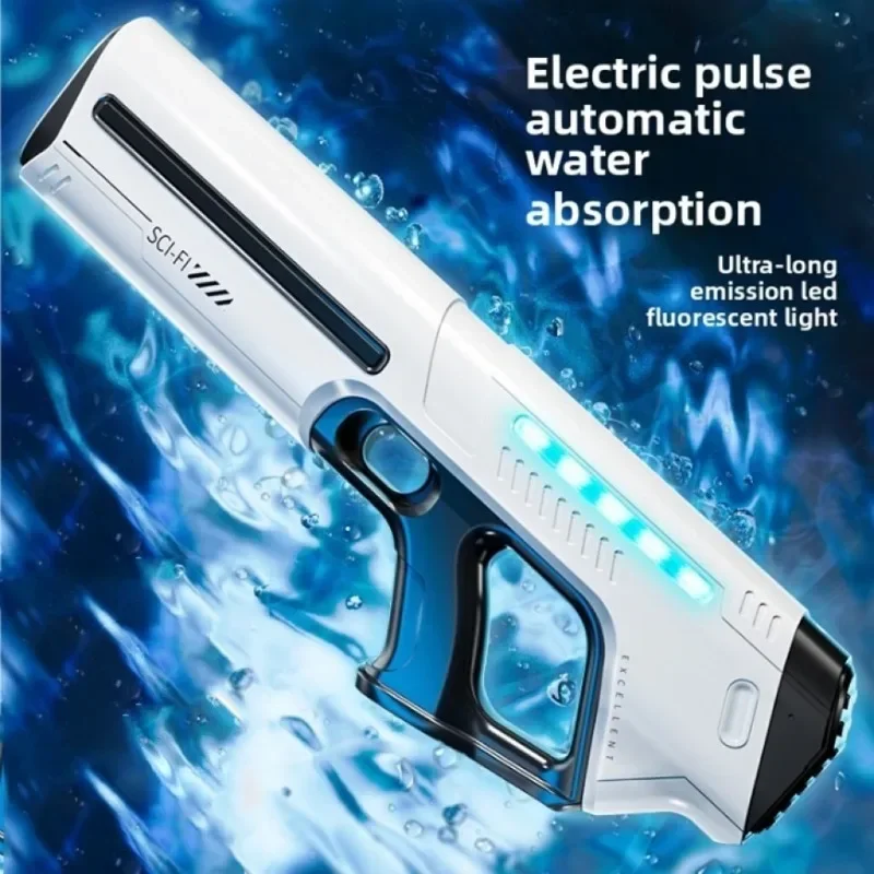 Pistola de agua eléctrica para niños – Alta capacidad verano - imagen 2