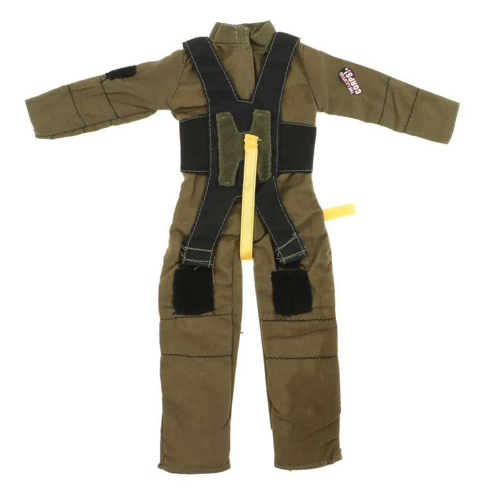 Ropa de muñeca genial, traje de bombero para muñeca soldado 1/6, accesorios verde militar - imagen 5