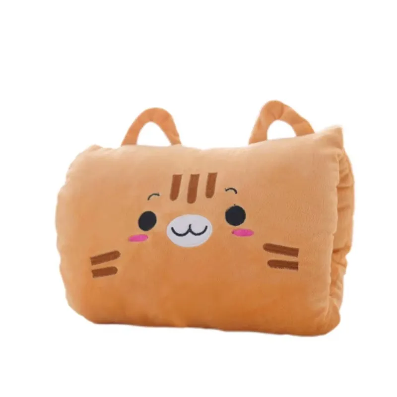 Almohada de viaje infantil térmica con guantes de felpa cómoda - imagen 4