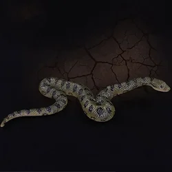 Serpiente de juguete realista verde – Imitación anaconda