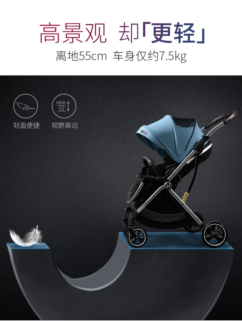 Cochecito de bebé 3 en 1 con asiento de coche, carro Guggy de viaje de lujo y cochecito Maman Home Coches Cars - imagen 4