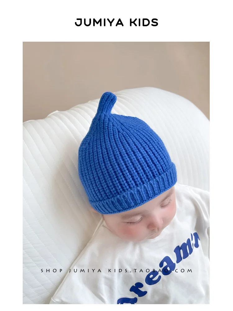 Gorro de lana suave para bebé – Color caramelo - imagen 3
